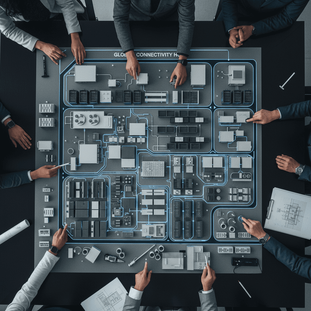 Infrastructure project model and technical site planning