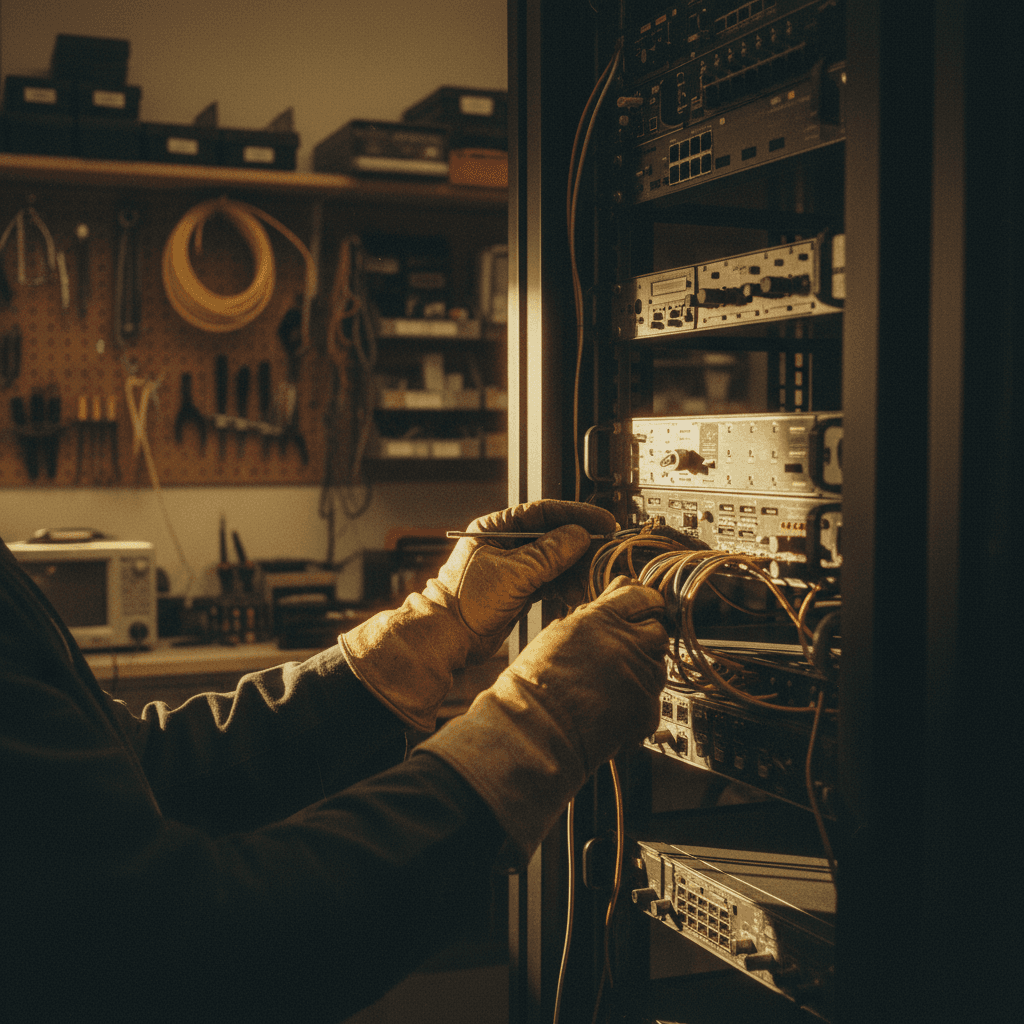 Precision equipment calibration during infrastructure deployment